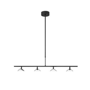 Volume Lighting V3164-5 - Black Linear Pendant - Metal Shades