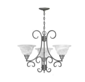 Volume Lighting Volume V1793-8 Indoor Antique Silver Chandelier 