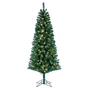 Vickerman A103066LED - 6.5 ft Salem Pencil Pine Prelit Warm White LED Christmas Tree