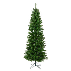 Vickerman A103075 - 7.5 ft Salem Pencil Pine Unlit Christmas Tree