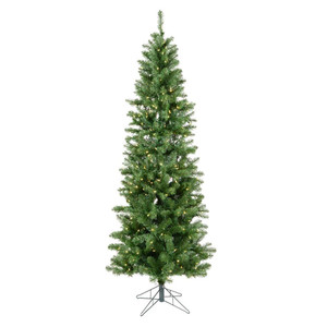 Vickerman A103086LED - 9.5 ft Salem Pencil Pine Prelit Warm White LED Christmas Tree