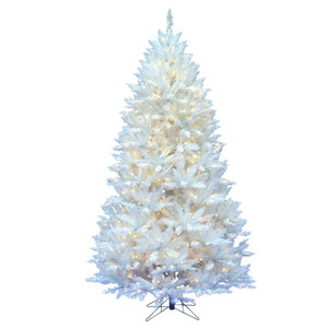Vickerman A104196LED - 14 ft Sparkle White Spruce Prelit Warm White LED Christmas Tree