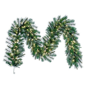 Vickerman A118320LED 9' x 18" Cashmere Garland LED 150WW