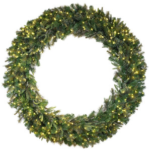 Vickerman A118391LED - 96" Cashmere Wreath with Warm White LED Lights