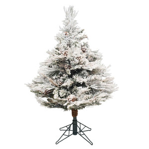Vickerman A155235 3.5' x 35" Flkd Alberta w/Cones 198Tips