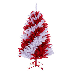 Vickerman A227645 4.5' x 32" Candy Cane Pine Tree 583T 