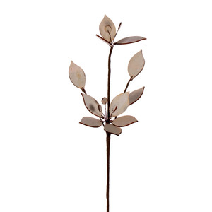 Vickerman EH210518 - 18 in. Natural Wood Poinsettia Artificial Spray - 4 Pack