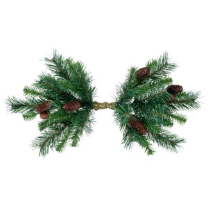 Vickerman A800905 32" Cheyenne Swag with Cones 62 Tips 