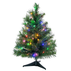 Vickerman A801002LED - 2 ft Cheyenne Pine Prelit Multi-colored LED Christmas Tree