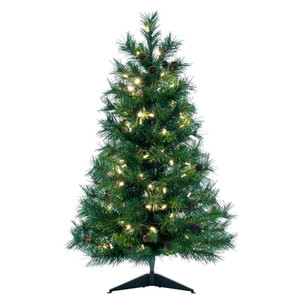 Vickerman A801004LED - 3 ft Cheyenne Pine Prelit Warm White LED Christmas Tree