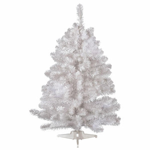Vickerman A805720 2' x 16" Crystal White Tree 99 Tips 