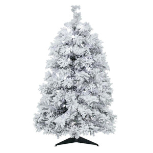 Vickerman A806341LED 36" Flocked Alaskan Tree 127T LED 100WW