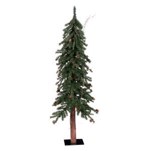 Vickerman A807240 4' x 25" Alpine Tree w/Cones/Vine 351T