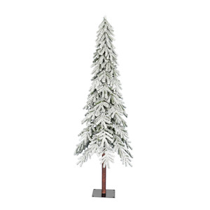 Vickerman A807470 7' x 42" Flocked Alpine Tree 706T