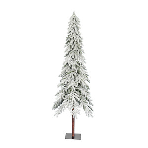 Vickerman A807470 7' x 42" Flocked Alpine Tree 706T