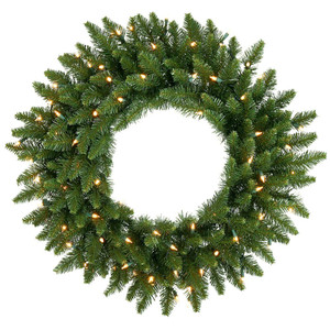 Vickerman A861026LED - 24" Camdon Fir Wreath with Multi-colored LED Lights