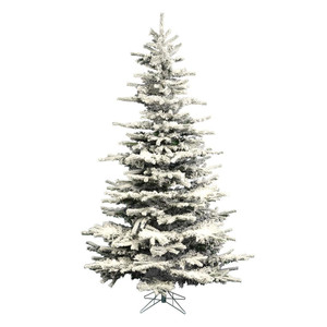 Vickerman A861865 6.5' x 50" Flocked Sierra Fir Tree 943T