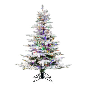 Vickerman A895147LED 4.5' X 41" Flocked Utica LED 300MU