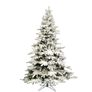 Vickerman A895185 - 10 ft Flocked Utica Fir Unlit Christmas Tree