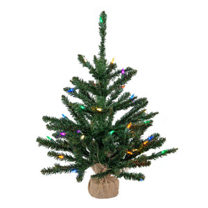 Vickerman B160426LED - 2 ft Anoka Pine Prelit Multi-colored LED Christmas Tree