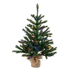 Vickerman B160432LED - 2.5 ft Anoka Pine Prelit Multi-colored LED Christmas Tree