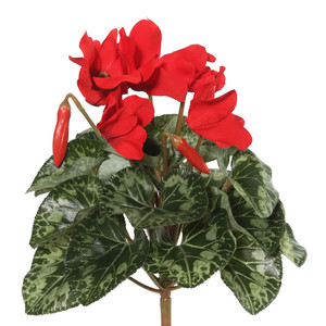 Vickerman FL170702 11" Red Cyclamen Bush 