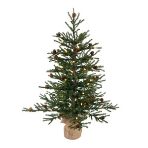 Vickerman B803924LED - 2.5 ft Carmel Pine Prelit Warm White LED Christmas Tree