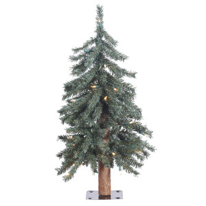 Vickerman B907321LED 2' x16.5" Natural Bark Alpine DuraL 35WW 
