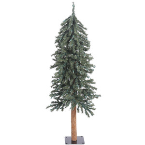 Vickerman B907340 - 4 ft Natural Bark Alpine Unlit Christmas Tree
