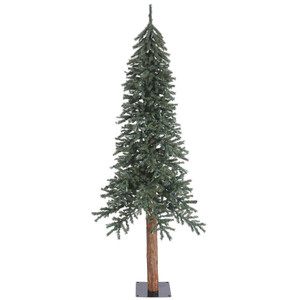 Vickerman B907370 - 7 ft Natural Bark Alpine Unlit Christmas Tree