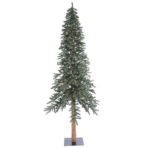 Vickerman B907396LED - 9 ft Natural Bark Alpine Prelit Warm White LED Christmas Tree