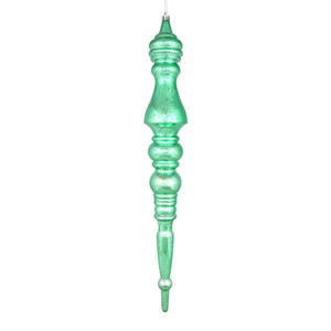 Vickerman N190944D - 20" Seafoam Mercury Finial Christmas Ornament - 2 Pack