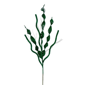 Vickerman QG223844 - 34 in. Seafoam Multi Spiral Glitter Artificial Spray - 4 Pack