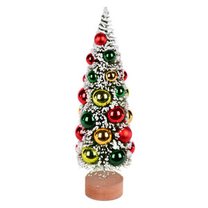 Vickerman LS203412 - 12 in Frosted Green w/Balls Unlit Christmas Tree