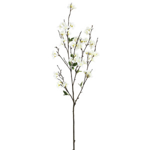 Vickerman FD170501-3 - 40 in. White Cherry Blossom Artificial Spray - 3 Pack