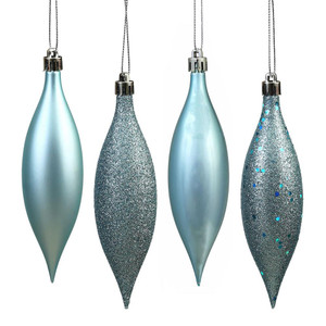 Vickerman N500132 5.5" Baby Blue Drop 4 Finish Asst 8/Bx