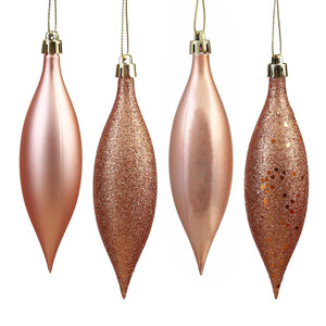 Vickerman N500158 5.5" Rose Gold Drop 4 Finish Asst 8/Bx 
