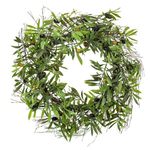 Vickerman FK170801 - 24" Green Olive Leaf Wreath