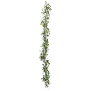 Vickerman FK171202 - 6 ft Green Olive Christmas Garland - Unlit