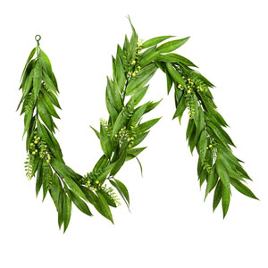 Vickerman FK180272 - 6 ft Green Willow Christmas Garland - Unlit