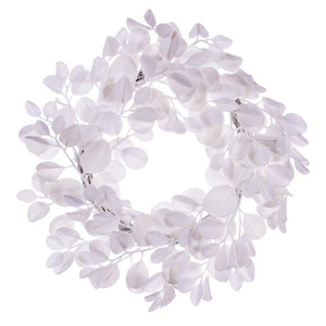 Vickerman FK220524 - 24" White Dogwood Snowy Wreath
