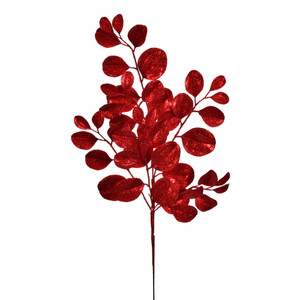 Vickerman FK220925 - 25 in. Red Dogwood Glitter Artificial Spray - 3 Pack