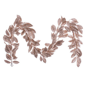 Vickerman FK221572 - 6 ft Cafe Latte Gardenia Christmas Garland - Unlit