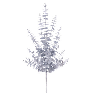 Vickerman FK223528 - 28 in. Silver Silvr Eucalyptus Glitter Artificial Spray - 2 Pack