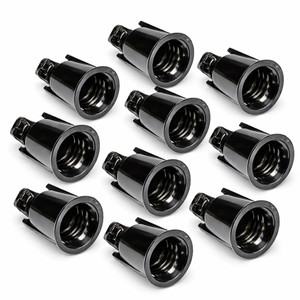 Vickerman V475250 - Black Medium E26 Twist On Socket - 10 Pack 