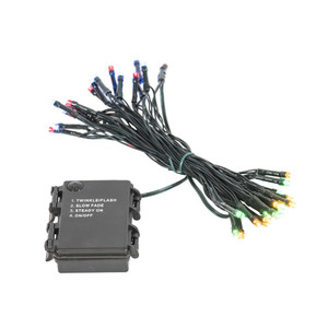 Vickerman X16G235 Outdoor Multi-Color Battery Christmas Lights w/ Timer 