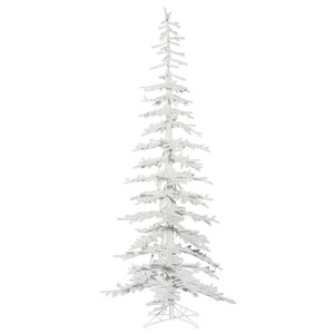 Vickerman G176375 - 7.5 ft Flocked Kuna Pine Unlit Christmas Tree