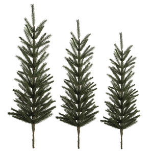 Vickerman G198224 36-42-48" Green Spruce Tops 3Pc Set 