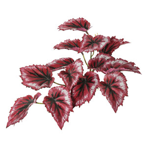 Vickerman FB170701-3 12" Red Begonia Hanging Bush 3Pk 
