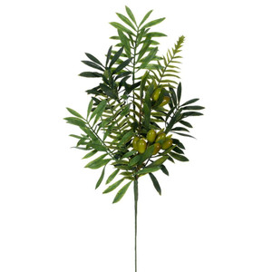 Vickerman FK235020 - 20.5 in. Green Mixed Olive Leaf Artificial Spray - 3 Pack